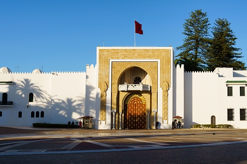 Tetouan, Morocco – May 02, 2022: The Royal Palace on a sunny day in Tetouan, Morocco
