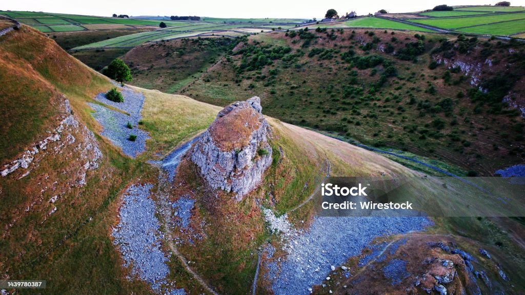 Peter's Stone - Peak District - UK Dronephotography of Peter's Stone located in Peak District national Park - England Beauty Stock Photo