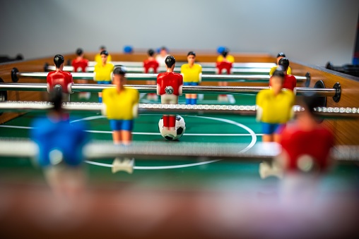 A Table soccer game Table football game