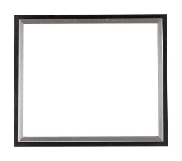 istock Black frame for a photo on white Isolated background 1439781044