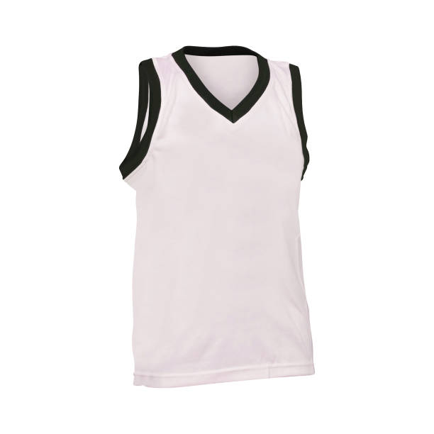 basketball trikot raster isoliert - basketball trikot stock-fotos und bilder