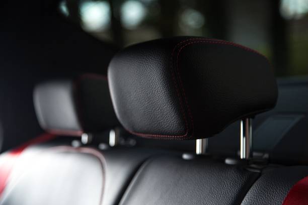 istock Passenger headrests of the luxurious car 1439784963