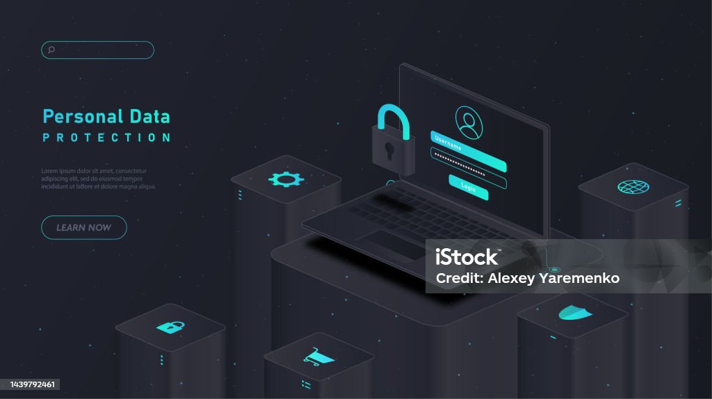 Personal Data Protection Stock Illustration - Download Image Now ...