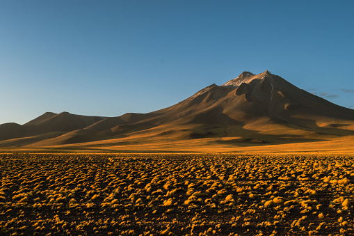 Mountains landscape in the Chilean desert