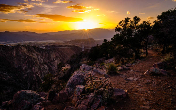 istock Royal Gorge Bridge in sunset 1439800339