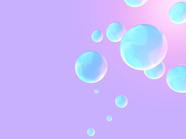 istock 3D illustration of rainbow colored soap bubbles 1439800770