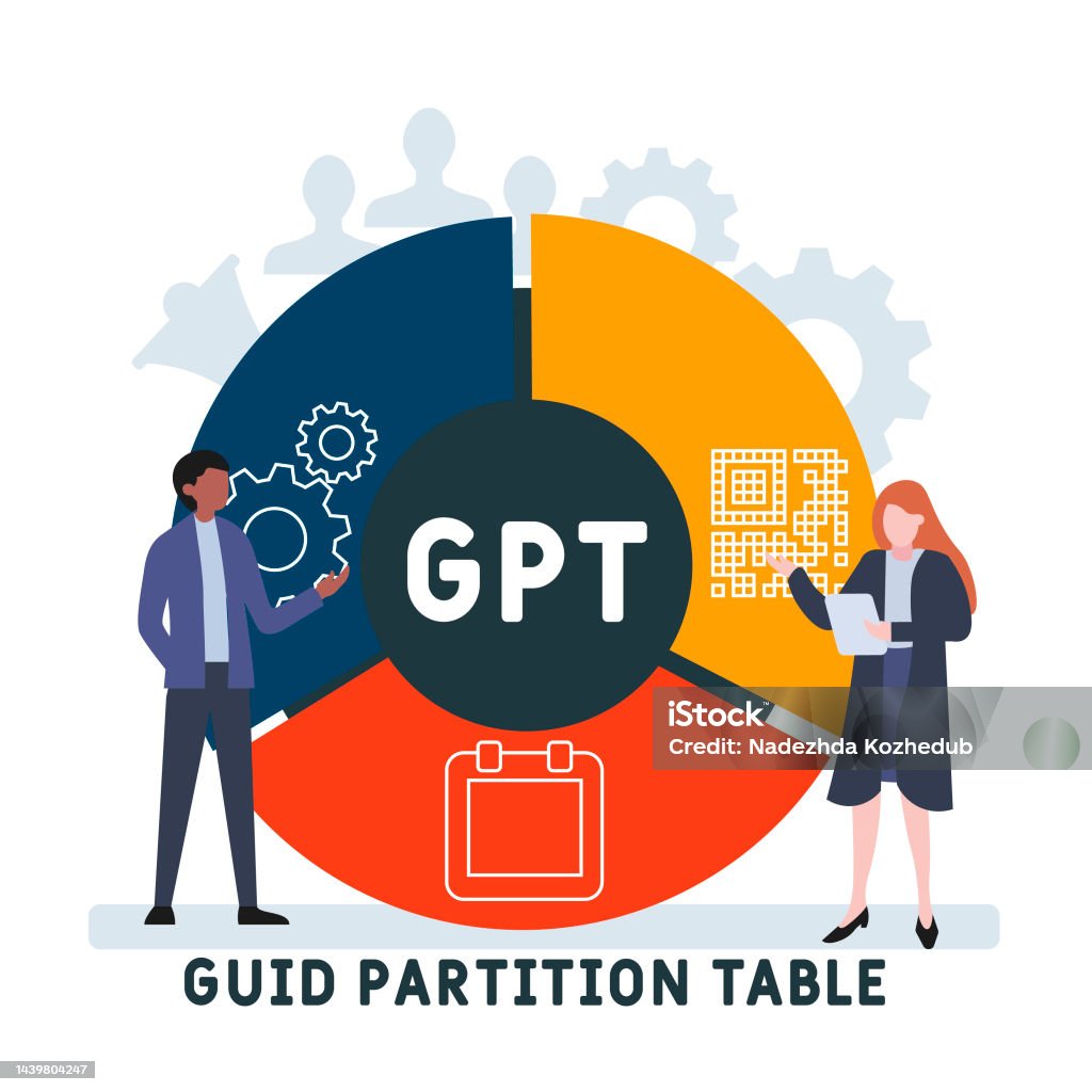 Gpt Guid Partition Table Acronym Stock Illustration - Download Image ...