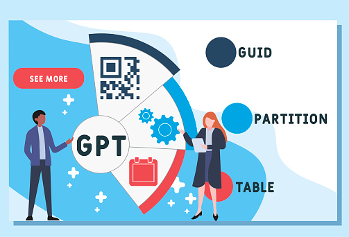 Gpt Guid Partition Table Acronym Stock Illustration - Download Image ...