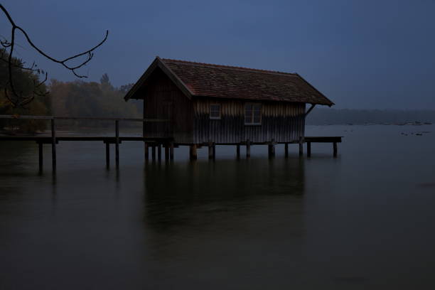 Foggy scene in a Maksimir park in Zagreb
