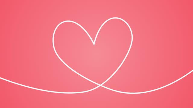 Passenger Plane Icon Vector Flying Through the Frame Drawing Heart Shape, Travel, Line Path Vector Icon, Love, Emotion, Valentines Day, Romantic, Pink Background