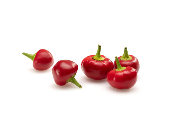 istock Cherry peppers on white background . Stock Photo 1439810668