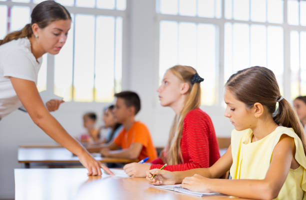 istock Girls studying subjects in school 1439814886