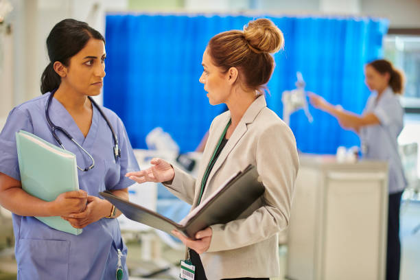istock pharma sales with ward doctor 1439816219