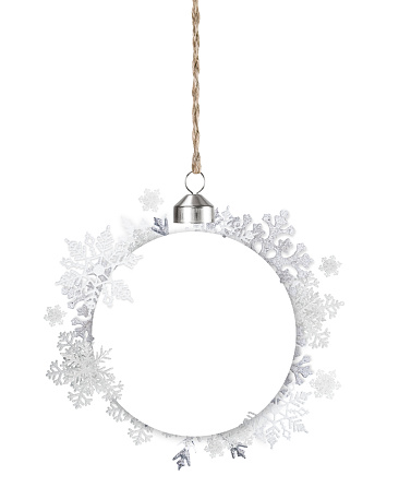 Ornament Decorated with Snowflakes
