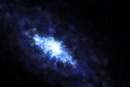Illustration of stars, space galaxy.