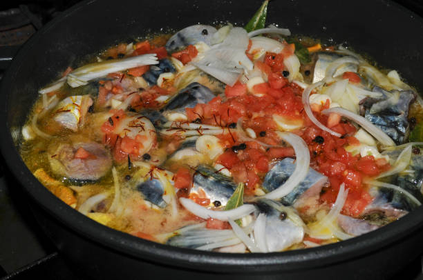 istock Preparation to make some starlings or pickled mackerel. 1439820260