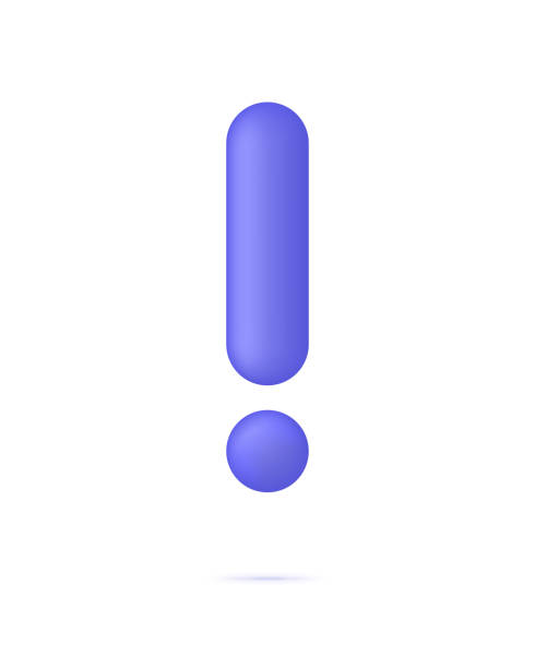 istock 3D Exclamation mark icon. Can be used for many purposes. 1439822858