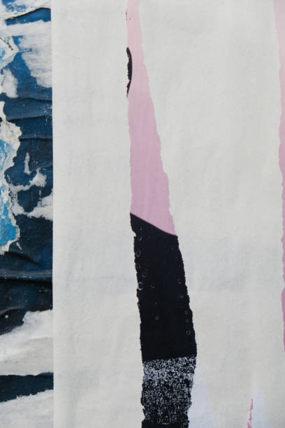 istock Torn street poster background, abstract paper collage 1439823457