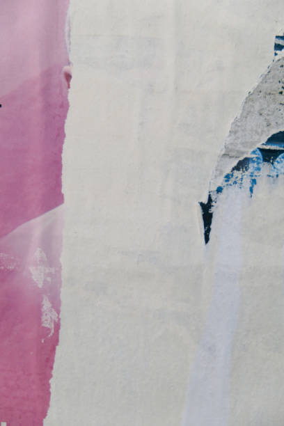 istock Torn street poster background, abstract paper collage 1439823472