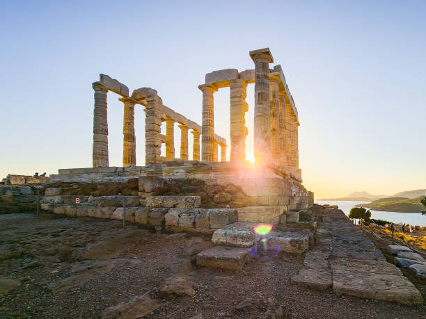istock Setting Sun at Temple of Poseidon 1439824454