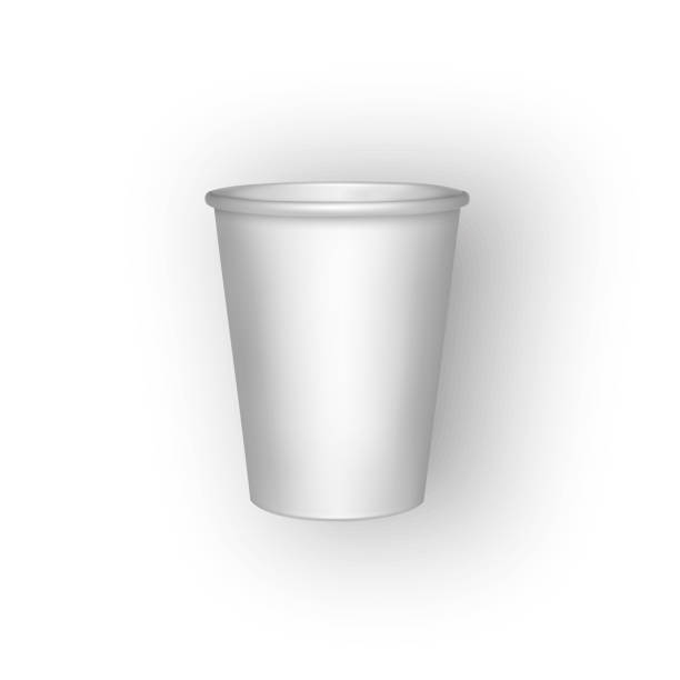 istock Set of Coffee Cup - Mockup template for Cafe, Restaurant brand identity design. Cardboard Coffee Cup Mockup. Disposable plastic and paper tableware template for Hot Drinks 1439825328