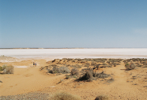 A dry expanse of land in the Australian Outback