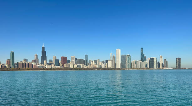 Chicago skyline from distance