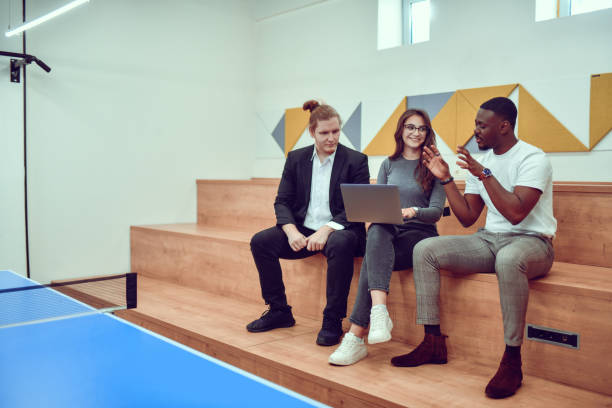 istock Table Tennis Room In University Used By Students And Teacher To Develop New Project 1439835349
