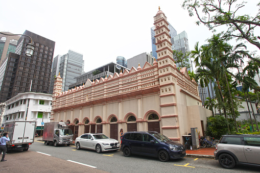 The Nagore Dargah in Telok Ayer Street in Chinatown was an Indian Muslim shrine with a long history and was turned into an Indian Muslim Heritage Centre in 2007.