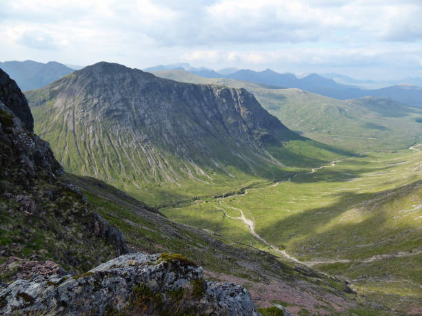 istock A rugged, open landscape with a large peak in the centre 1439840440