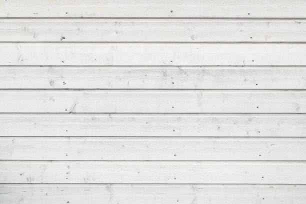 istock White planks as background, wooden shed wall 1439849353