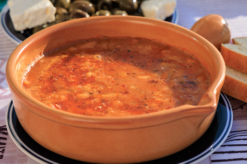 Albanian food Bean soup
