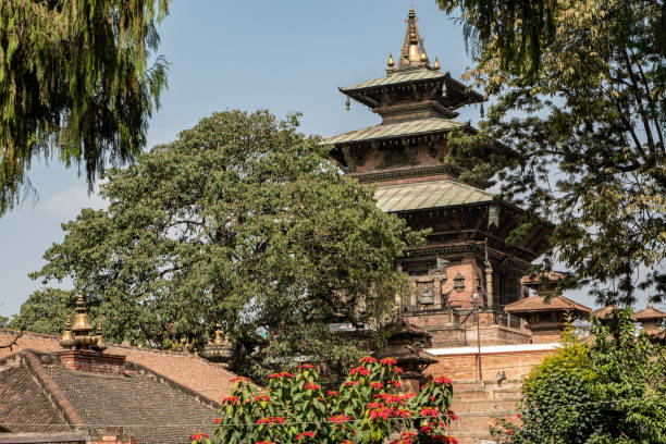 카트만두의 하누만 도카 궁전 - hanuman dhoka 뉴스 사진 이미지
