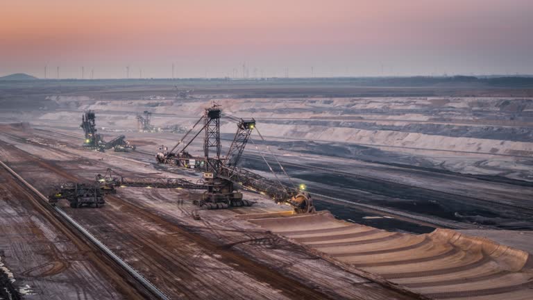 Lignite Open cast mining in Inden, Germany