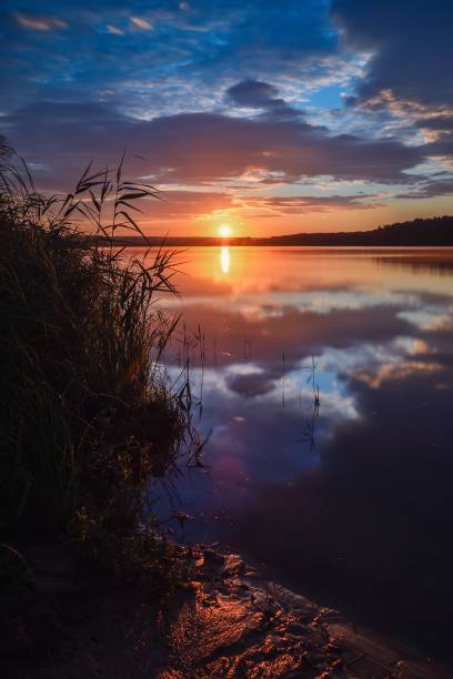 istock Sunrise on the lake. 1439862869