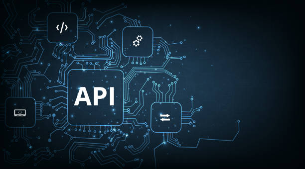 koncepcja interfejsu programowania aplikacji (api). - photographing information medium interface icons symbol stock illustrations