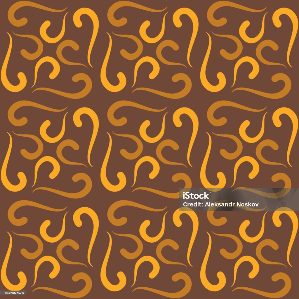 Seamless Tile Pattern In Traditional Style Simple Abstract Spiral ...