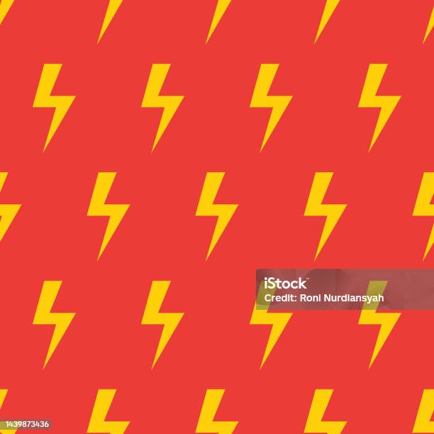 Flash Seamless Pattern And Texture Background Vector Stock Illustration ...