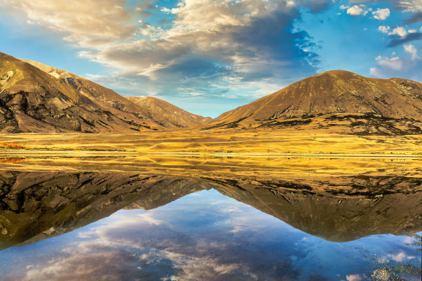 Reflections at Lake Camp in the Ashburton Lakes Districy