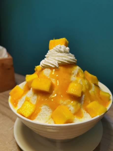 istock Mango with ice cream and creamy 1439911990