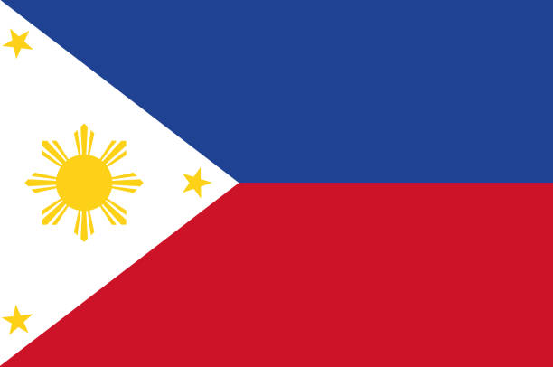 ilustrações de stock, clip art, desenhos animados e ícones de flag of republic of the philippines is an archipelagic country in southeast asia. - southeast england