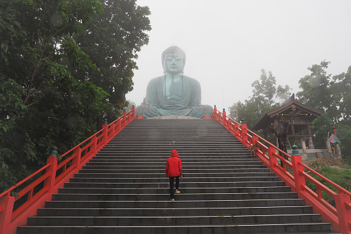 the Great Buddha of Kamakura in Japan, at Wat Phra That Doi Phra Chan in Lampang, Thailand