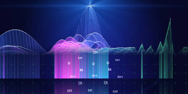 istock Abstract  background polygonal grid with lines on dark. Presentation concept of color algorithms grid. Big Data.  Banner for business, science and technology. 1439929882