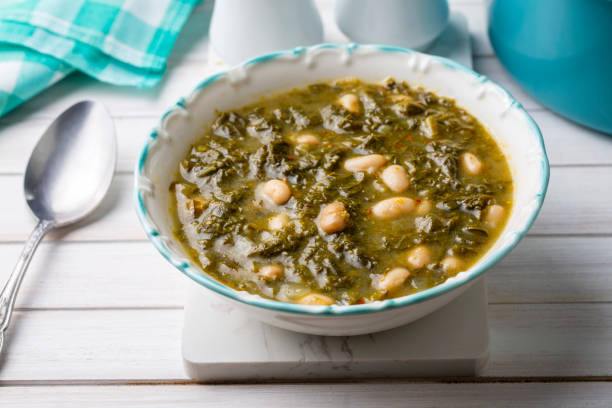 istock Turkish Kara Lahana corbasi - Black Cabbage or Kale Soup. 1439937945