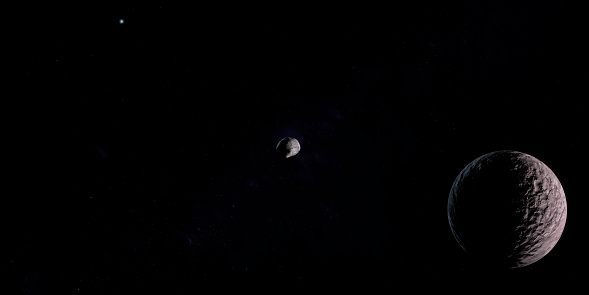 Xiangliu moon orbiting around Gonggong dwarf planet