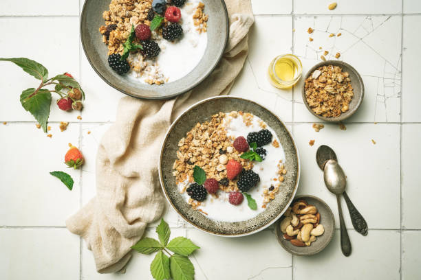 istock Bowl of homemade granola 1439949345