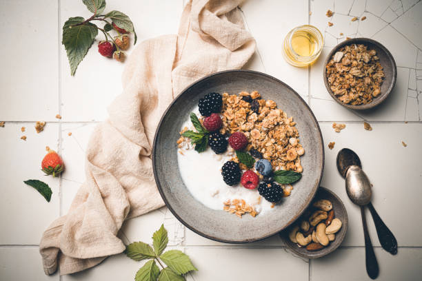 istock Bowl of homemade granola 1439949353