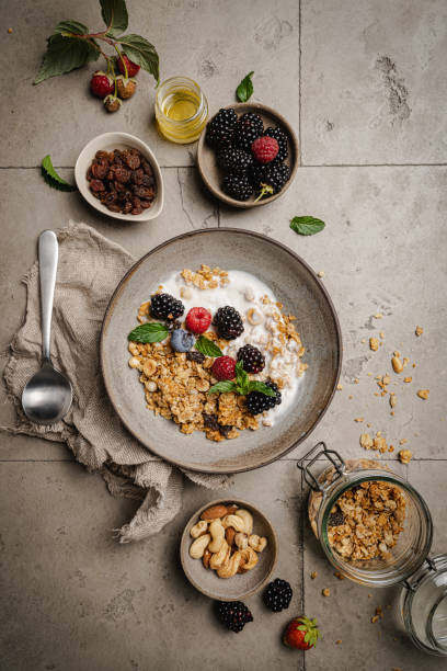 istock Bowl of homemade granola 1439949366