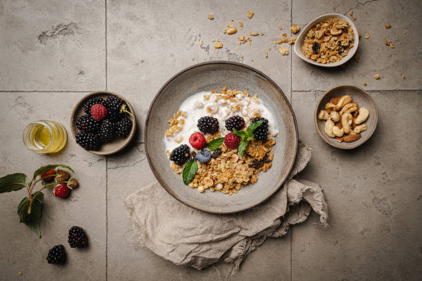 istock Bowl of homemade granola 1439949370