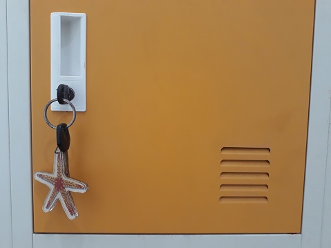 the key attached to the locker